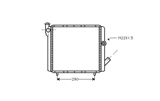 Radiator, engine cooling *** IR PLUS *** 43002070 International Radiators Plus