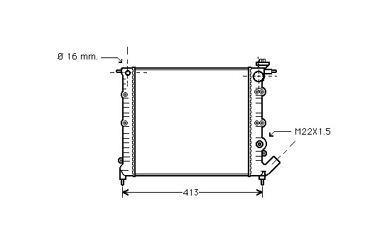 Radiator, engine cooling *** IR PLUS *** 43002120 International Radiators Plus