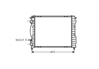 Radiator, engine cooling *** IR PLUS *** 43002129 International Radiators Plus