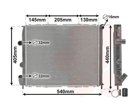 Radiator, engine cooling *** IR PLUS *** 43002268 International Radiators Plus, Image 3