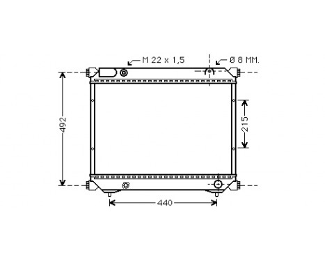 Radiator, engine cooling *** IR PLUS *** 52002039 International Radiators Plus, Image 2