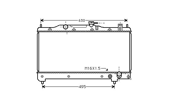 Radiator, engine cooling *** IR PLUS *** 53002239 International Radiators Plus