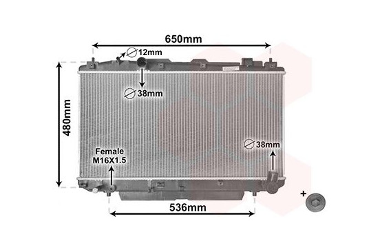 Radiator, engine cooling *** IR PLUS *** 53002348 International Radiators Plus, Image 3