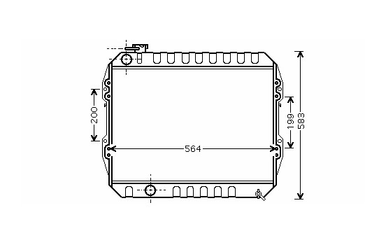 Radiator, engine cooling *** IR PLUS *** 53002374 International Radiators Plus