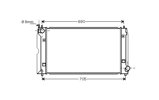 Radiator, engine cooling *** IR PLUS *** 53002403 International Radiators Plus