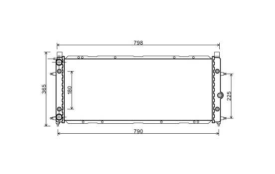 Radiator, engine cooling *** IR PLUS *** 58002094 International Radiators Plus