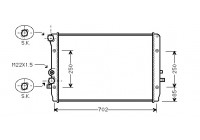 Radiator, engine cooling *** IR PLUS *** 58002193 International Radiators Plus