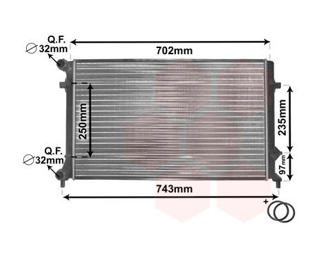 Radiator, engine cooling *** IR PLUS *** 58002204 International Radiators Plus