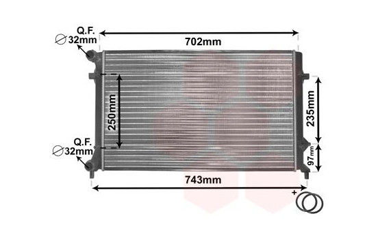 Radiator, engine cooling *** IR PLUS *** 58002204 International Radiators Plus