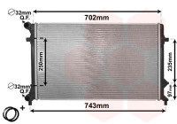 Radiator, engine cooling *** IR PLUS *** 58002205 International Radiators Plus