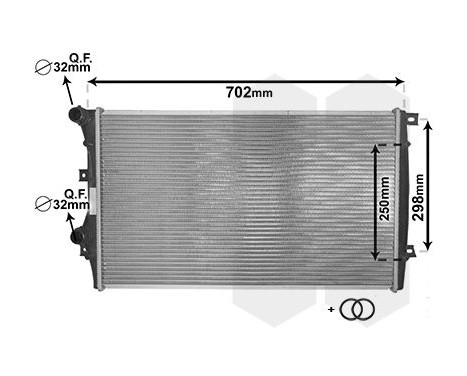 Radiator, engine cooling *** IR PLUS *** 58002206 International Radiators Plus, Image 2
