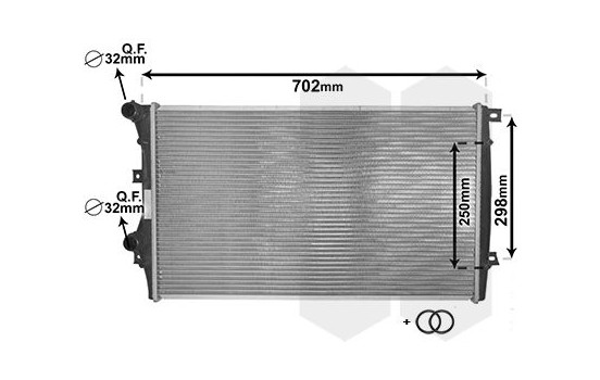 Radiator, engine cooling *** IR PLUS *** 58002206 International Radiators Plus, Image 2