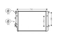 Radiator, engine cooling *** IR PLUS *** 58002206 International Radiators Plus