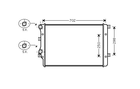 Radiator, engine cooling *** IR PLUS *** 58002206 International Radiators Plus