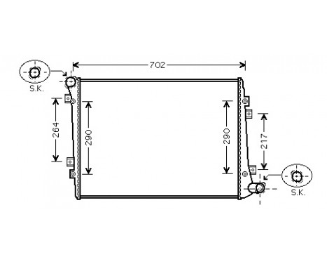 Radiator, engine cooling *** IR PLUS *** 58002224 International Radiators Plus, Image 2