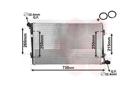 Radiator, engine cooling *** IR PLUS *** 58002255 International Radiators Plus