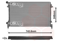 Radiator, engine cooling *** IR PLUS *** 58012711 International Radiators Plus