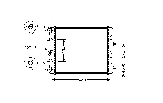Radiator, engine cooling *** IR PLUS *** 76002005 International Radiators Plus, Image 2