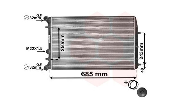 Radiator, engine cooling *** IR PLUS *** 76002006 International Radiators Plus, Image 3
