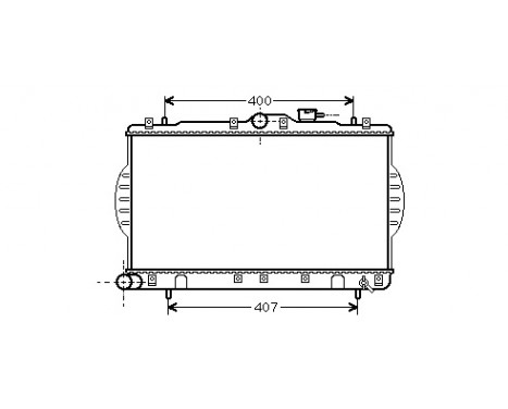 Radiator, engine cooling *** IR PLUS *** 82002047 International Radiators Plus