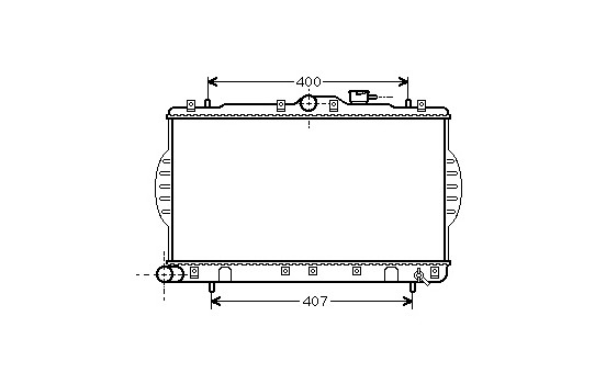 Radiator, engine cooling *** IR PLUS *** 82002047 International Radiators Plus