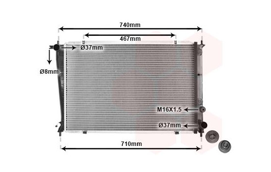 Radiator, engine cooling *** IR PLUS *** 82002049 International Radiators Plus, Image 3