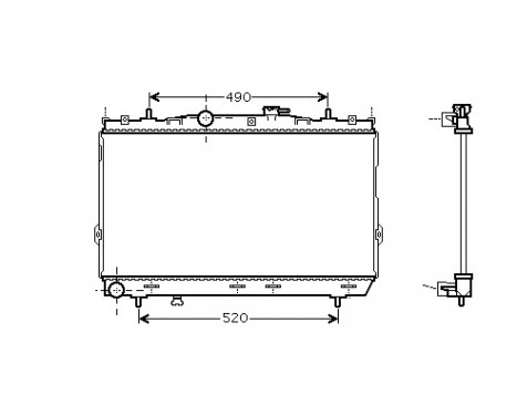 Radiator, engine cooling *** IR PLUS *** 82002104 International Radiators Plus