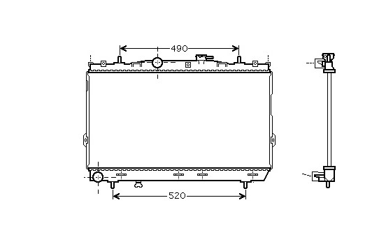 Radiator, engine cooling *** IR PLUS *** 82002104 International Radiators Plus
