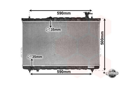 Radiator, engine cooling *** IR PLUS *** 82002109 International Radiators Plus