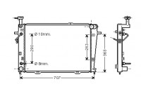 Radiator, engine cooling *** IR PLUS *** 82002127 International Radiators Plus