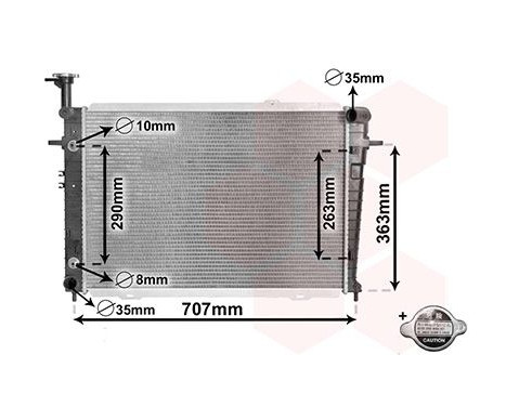 Radiator, engine cooling *** IR PLUS *** 82002127 International Radiators Plus, Image 4