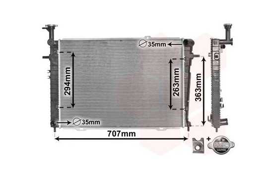 Radiator, engine cooling *** IR PLUS *** 82002210 International Radiators Plus, Image 3