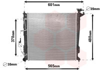 Radiator, engine cooling *** IR PLUS *** 82002214 International Radiators Plus