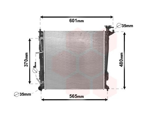 Radiator, engine cooling *** IR PLUS *** 82002214 International Radiators Plus