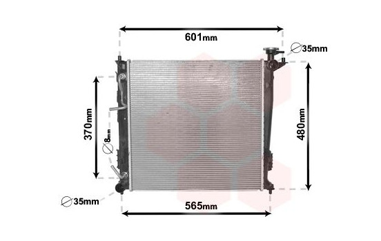 Radiator, engine cooling *** IR PLUS *** 82002214 International Radiators Plus