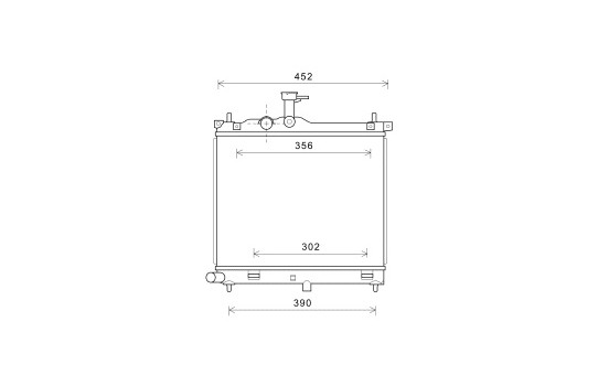 Radiator, engine cooling *** IR PLUS *** 82002291 International Radiators Plus