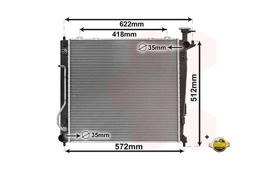 Radiator, engine cooling *** IR PLUS *** 83012703 International Radiators Plus