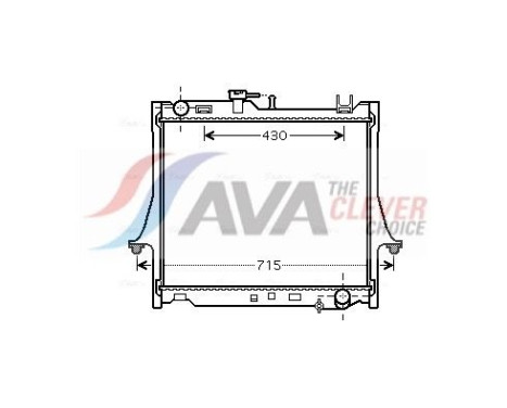 Radiator, engine cooling IS2025 Ava Quality Cooling