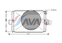 Radiator, engine cooling IV2024 Ava Quality Cooling
