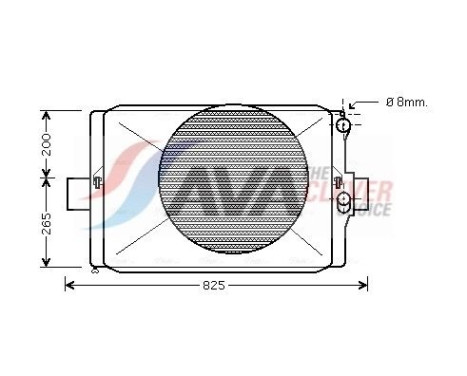 Radiator, engine cooling IV2024 Ava Quality Cooling