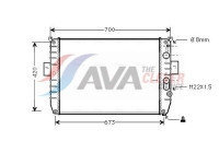 Radiator, engine cooling IV2050 Ava Quality Cooling