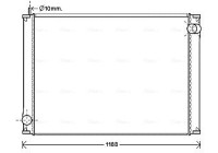 Radiator, engine cooling IV2119 Ava Quality Cooling