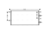 Radiator, engine cooling IV2131 Ava Quality Cooling