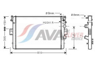 Radiator, engine cooling IVA2041 Ava Quality Cooling
