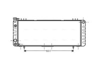 Radiator, engine cooling JE2002 Ava Quality Cooling