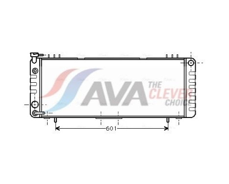 Radiator, engine cooling JE2002 Ava Quality Cooling