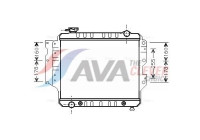 Radiator, engine cooling JE2023 Ava Quality Cooling