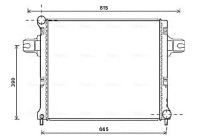 Radiator, engine cooling JEA2064 Ava Quality Cooling