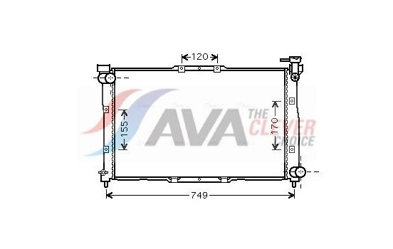Radiator, engine cooling KA2039 Ava Quality Cooling