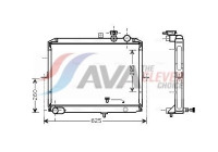 Radiator, engine cooling KA2053 Ava Quality Cooling